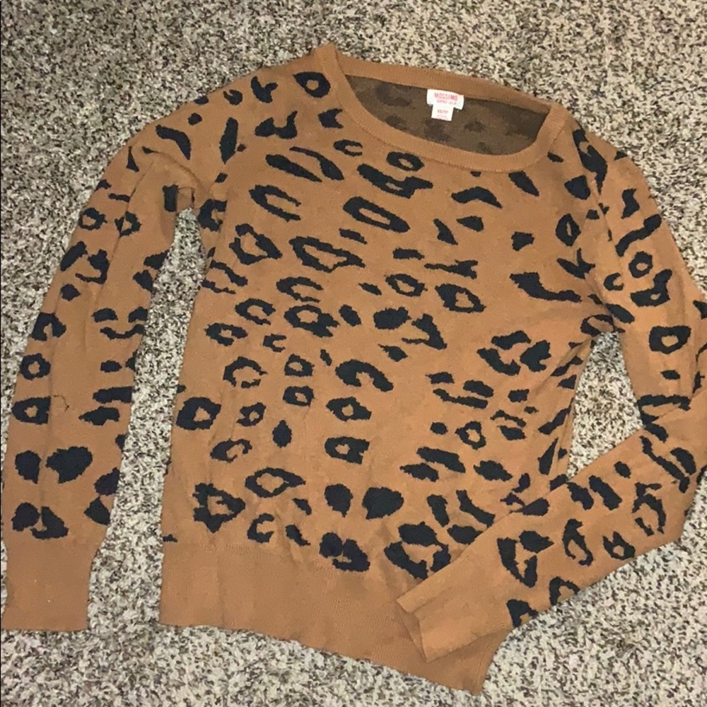 Mossimo Cheetah Printed Sweater (size Xs)